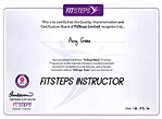 Amy is now a FITSTEPS Instructor